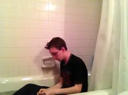 Horny Nerd Shower Fetish